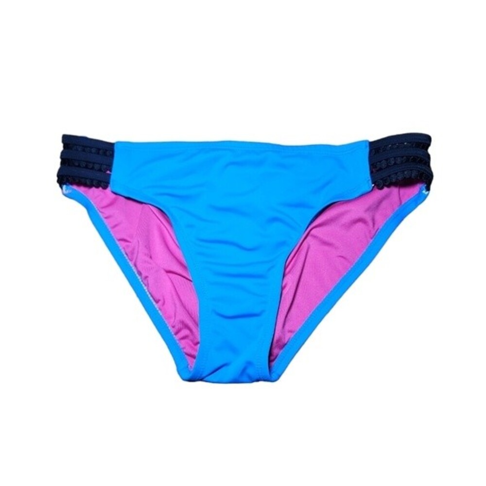 Urban Sea Royal‎ Blue & Black Bikini Bottoms Size M